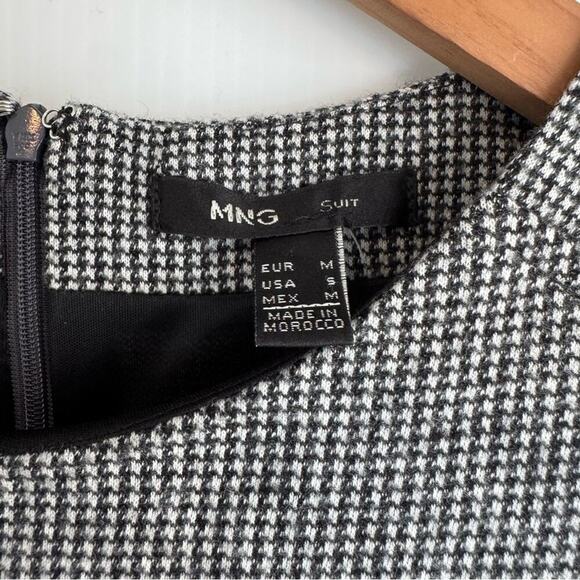 MNG by Mango suit houndstooth dress size small black and white - Picture 3 of 9